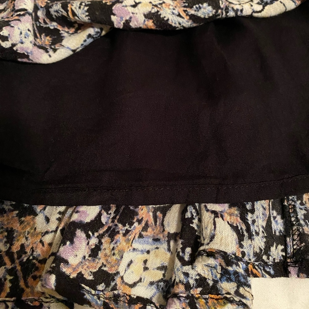 Free People Washed Ashore Mini Dress Black Combo Winter Floral Size XS - Picture 12 of 16